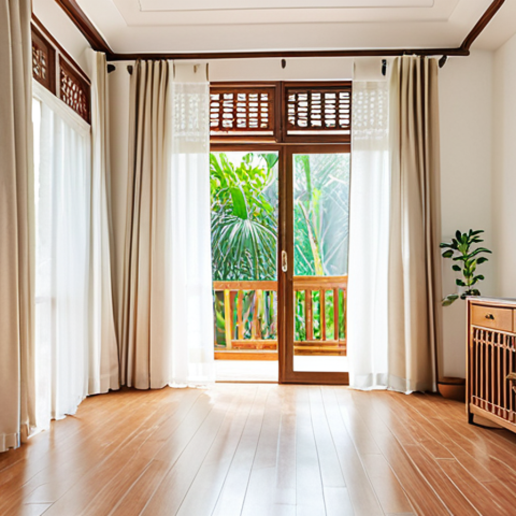 **

Prompt: A bright, airy Vietnamese home interior filled with natural sunlight. Clean windows, light colored curtains, strategically placed mirrors reflecting light.  Minimalist decor, light paint colors.  Focus on a sense of openness and energy efficiency. Warm and inviting atmosphere.  Daytime.

**