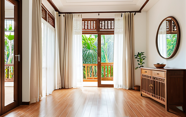 **
Prompt: A bright, airy Vietnamese home interior filled with natural sunlight. Clean windows, light colored curtains, strategically placed mirrors reflecting light. Minimalist decor, light paint colors. Focus on a sense of openness and energy efficiency. Warm and inviting atmosphere. Daytime.
**